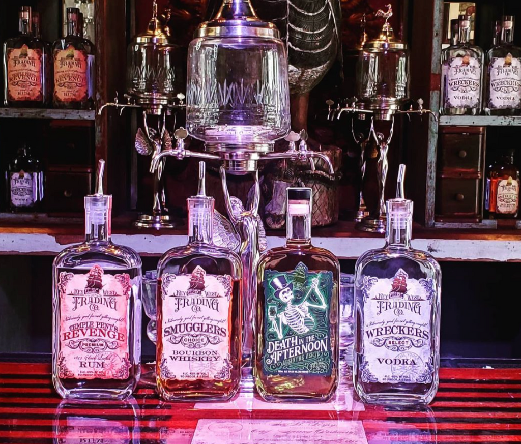 82 Whiskey Tasting at the Key West Trading Company Backyards of