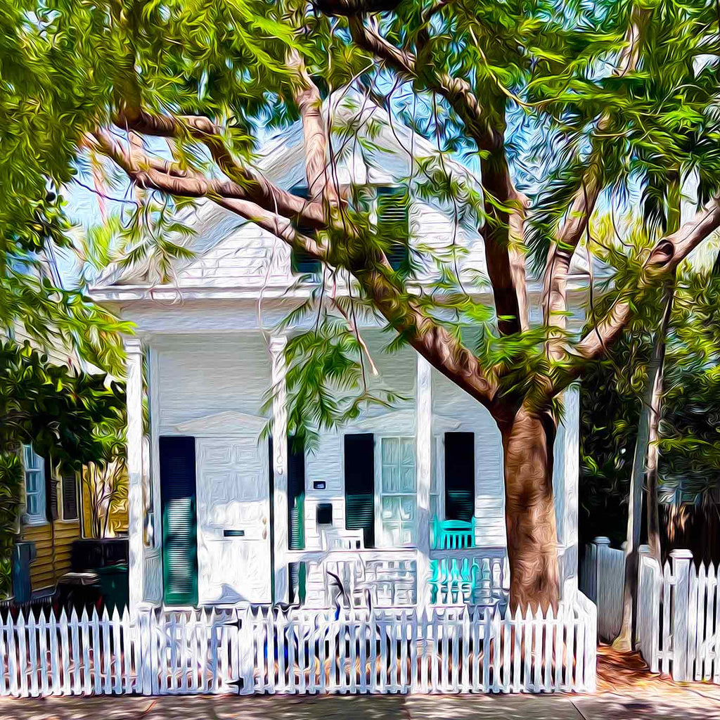 A Key West Art Gallery Key West Home with Porch Backyards of Key