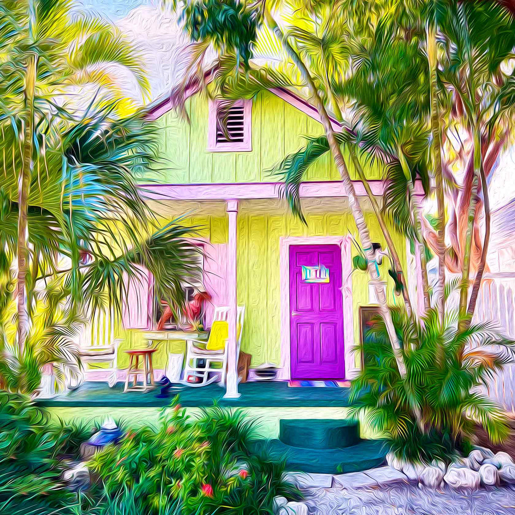A Key West Art Gallery Key West Cottage Art Backyards of Key West