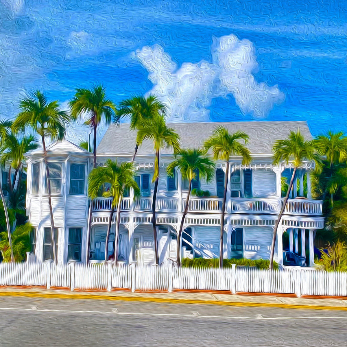 "Side Porch" - Backyards of Key West Gallery