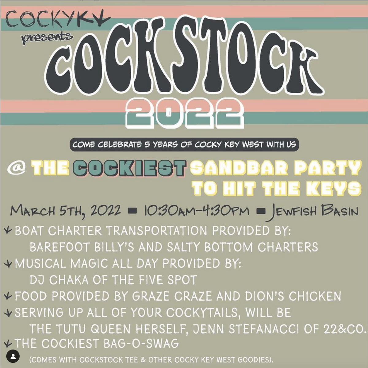#131 - Cocky Key West's Cockiest Sandbar Party to hit the Keys