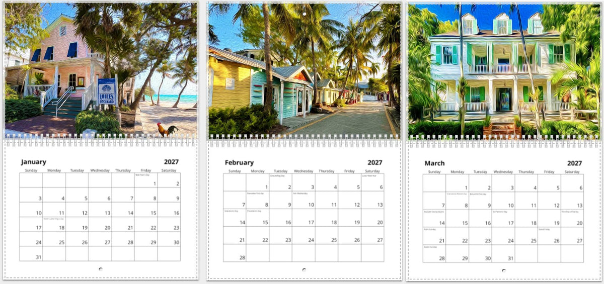 Limited Edition 2027 Key West Calendar