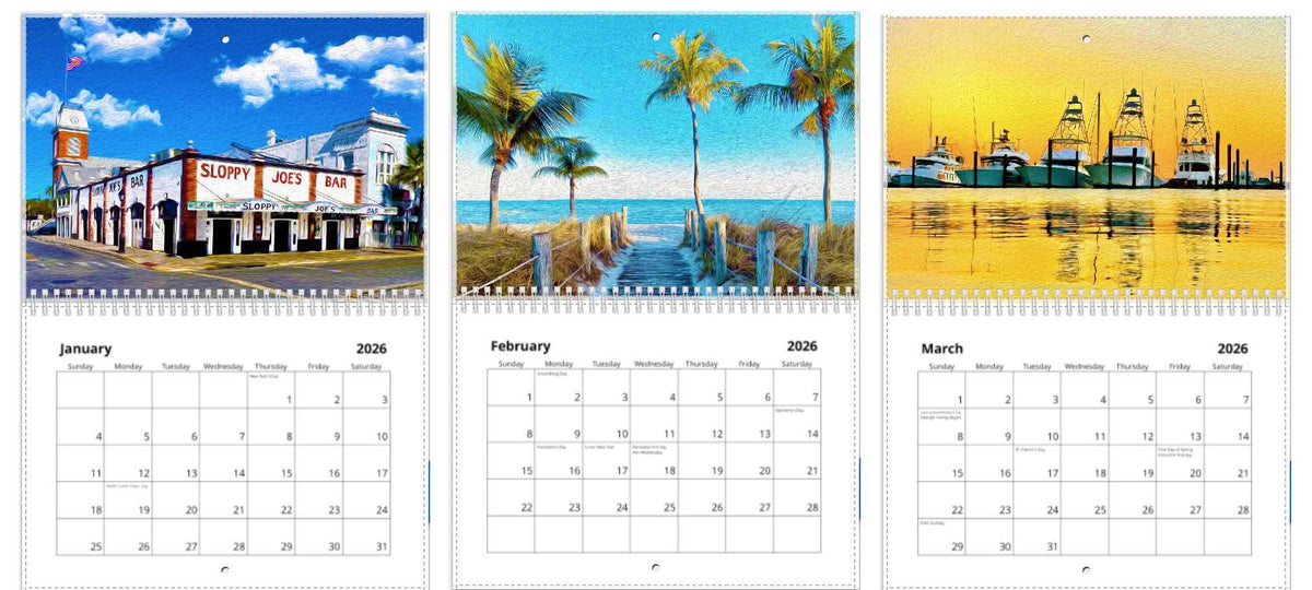 Limited Edition 2026 Key West Calendar