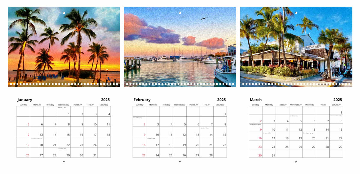 Limited Edition 2025 Key West Calendar