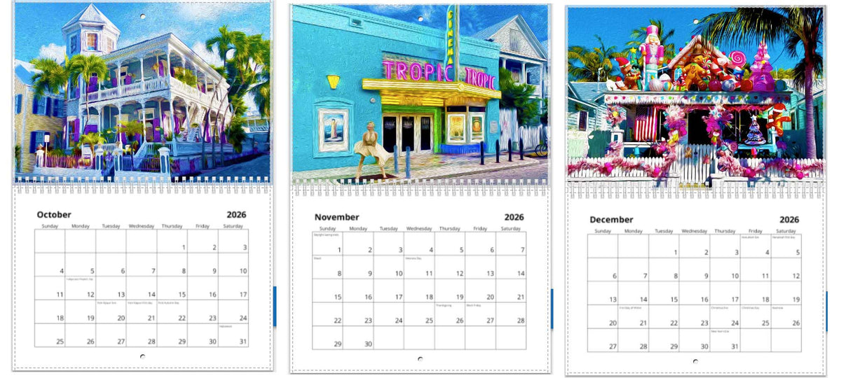 Limited Edition 2026 Key West Calendar
