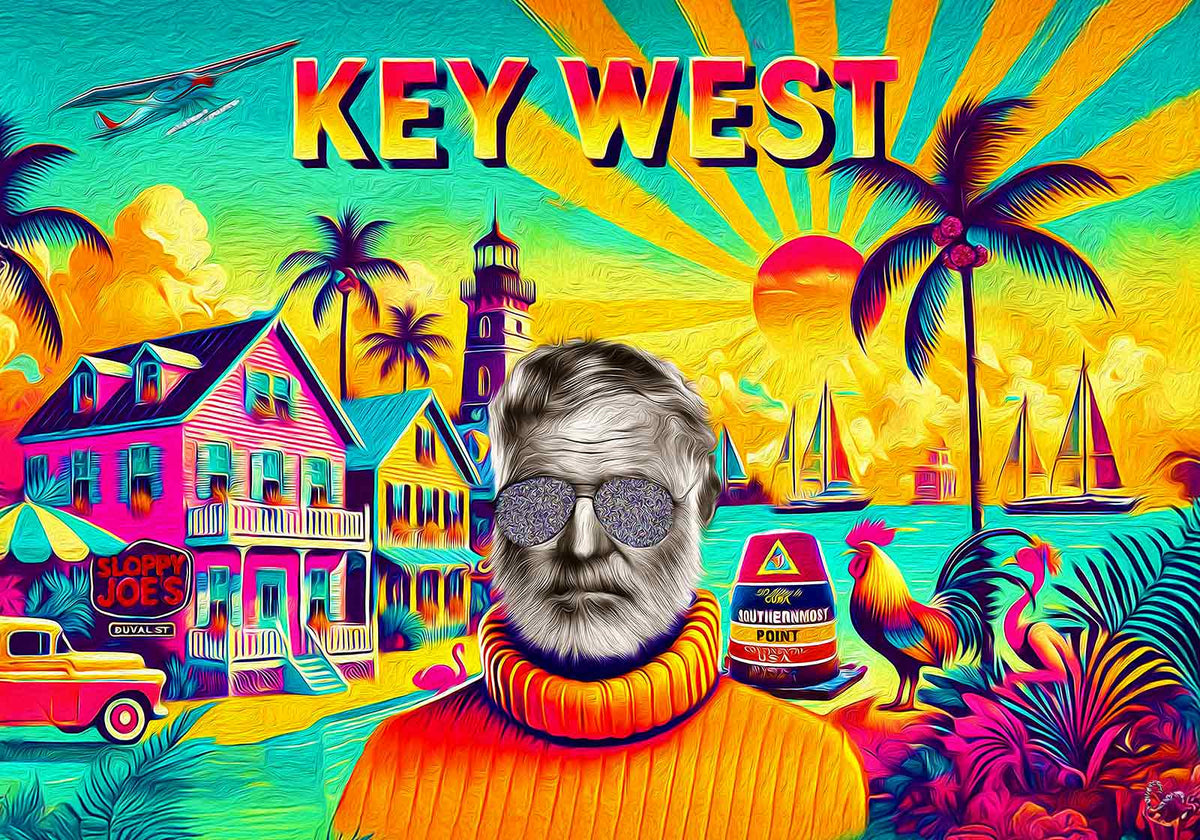 #14 Papa Conch Republic (Hand-Embellished Edition — Only 5 Available)
