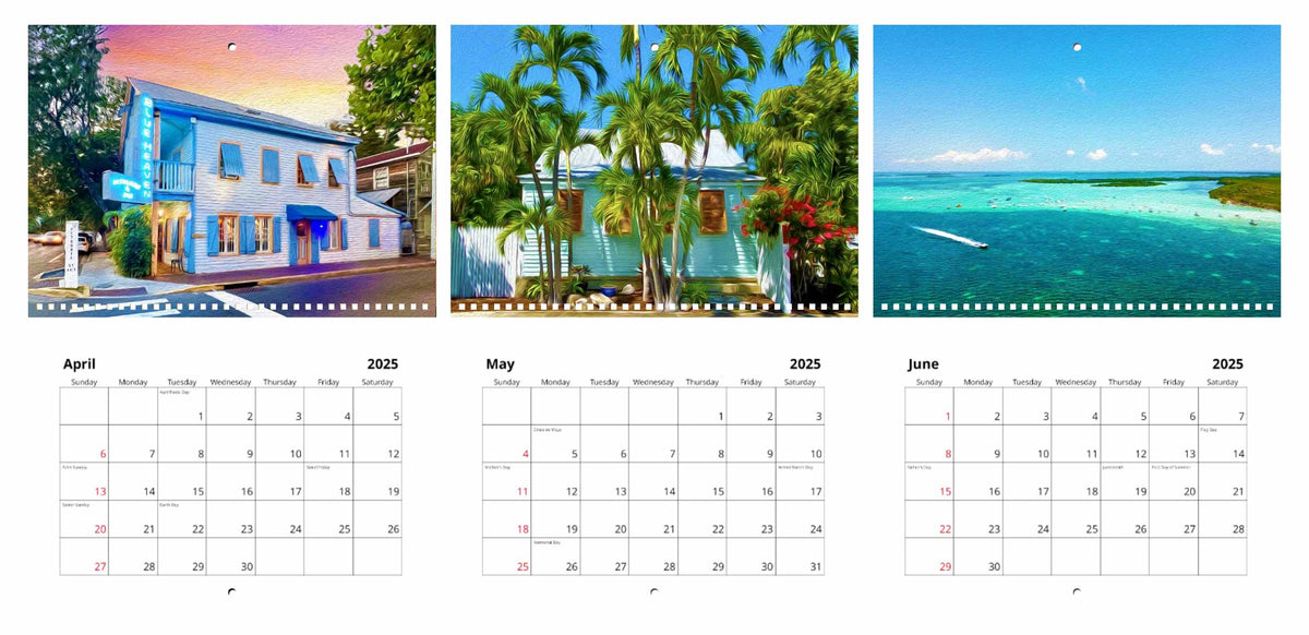 Limited Edition 2025 Key West Calendar