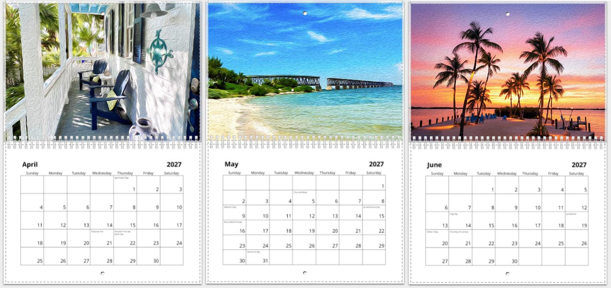 Limited Edition 2027 Key West Calendar