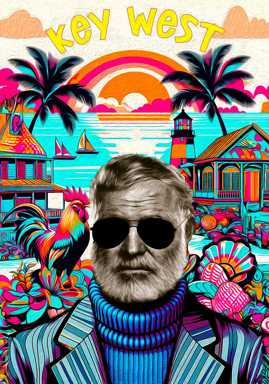 #9 Papa Key West (Hand-Embellished Edition — Only 5 Available)