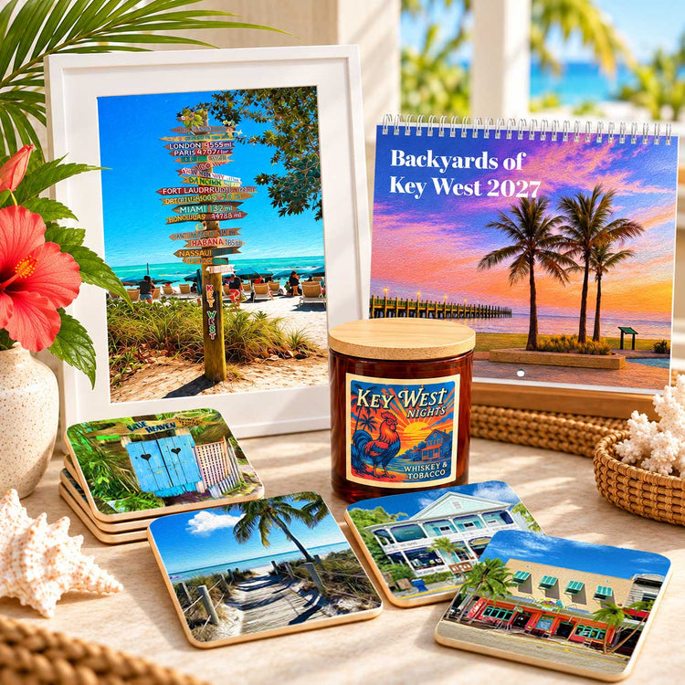 A matted Key West art print, a thoughtful island gift
