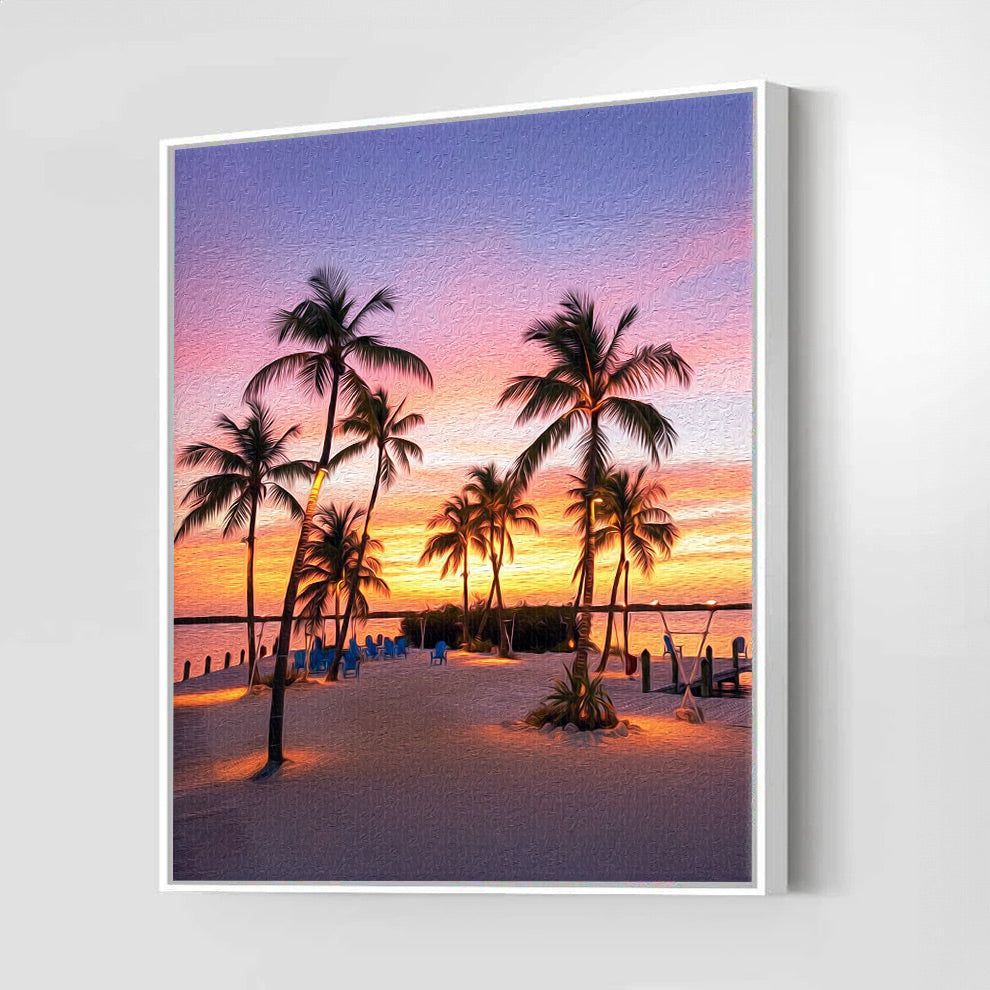 Islamorada Sunset Wall Art Canvas Print | Backyards of Key West