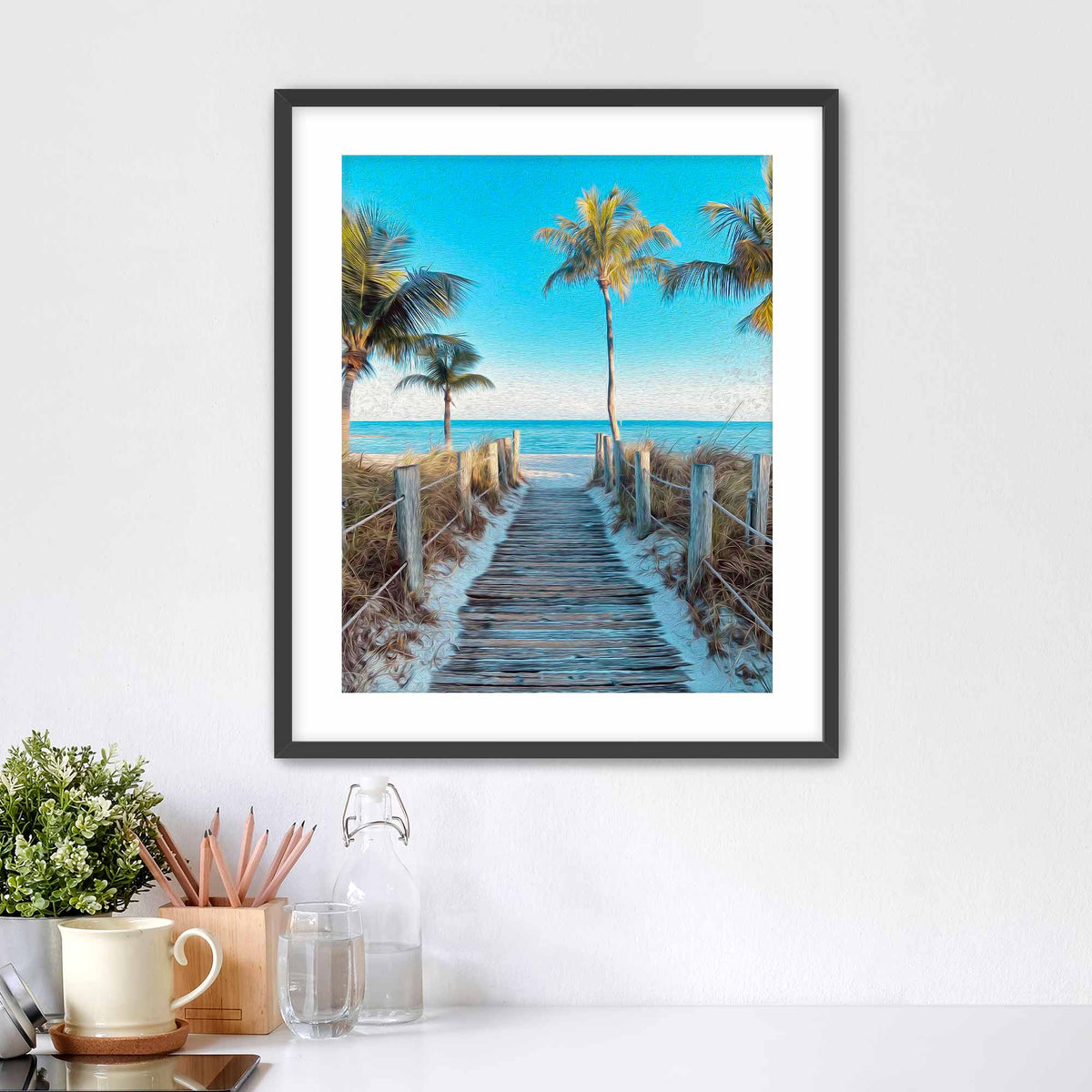 Beach Bum Matted Print