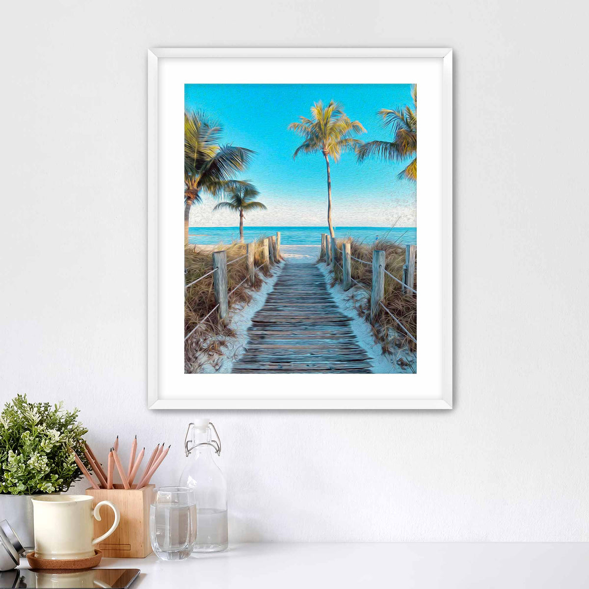 Beach Bum Matted Print