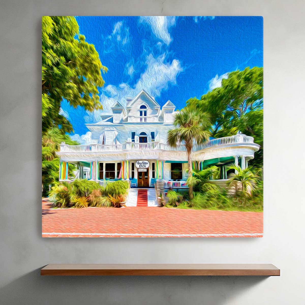 Robert E. Kennedy Curry Mansion ポスター Vintage Robert Kennedy The Curry Mansion Keywest Framed