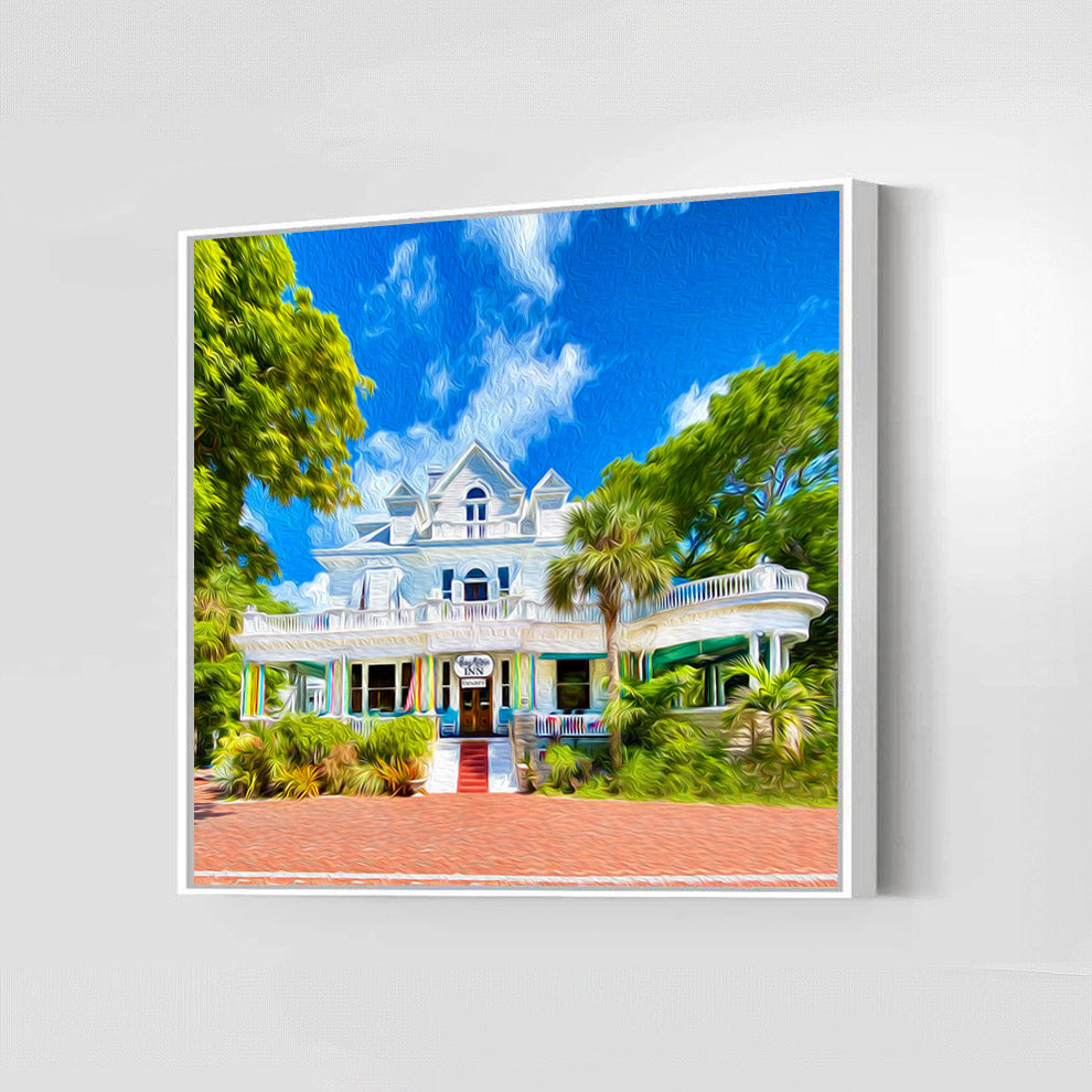 Robert E. Kennedy Curry Mansion ポスター Vintage Robert Kennedy The Curry Mansion Keywest Framed