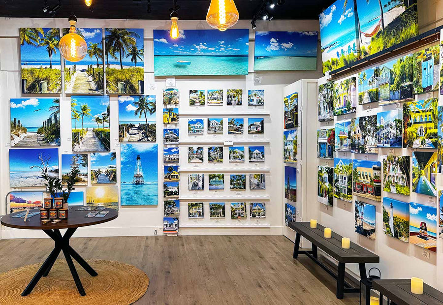 The Backyards of Key West art gallery in the Shops at Mallory Square