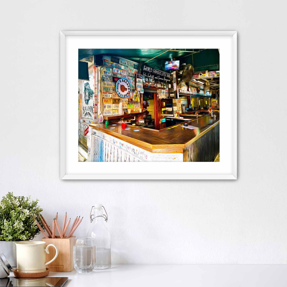 Hog's Breath Matted Print