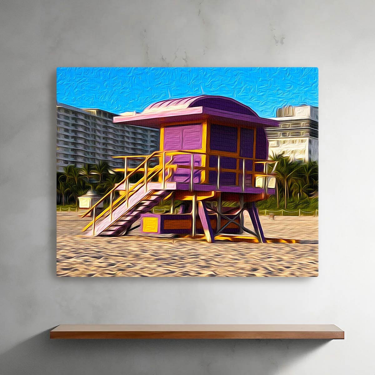 Purple Lifeguard (Miami Beach)