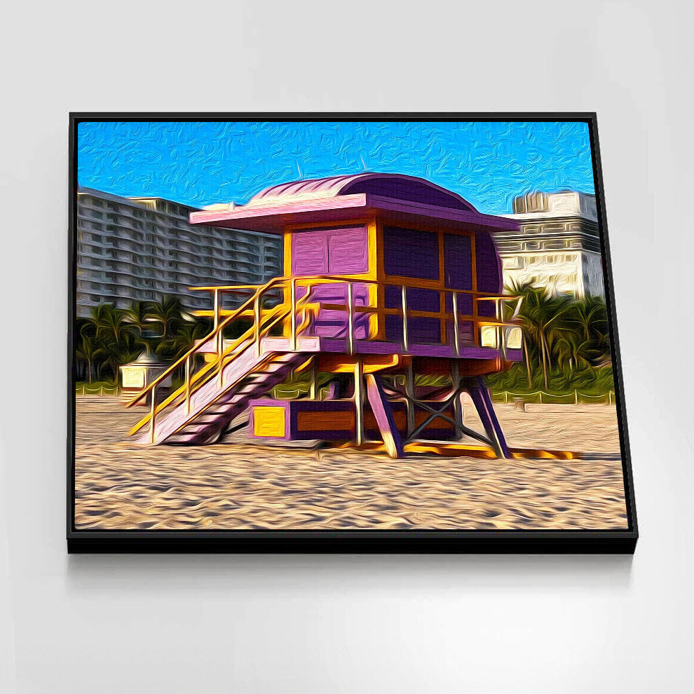 Purple Lifeguard (Miami Beach)