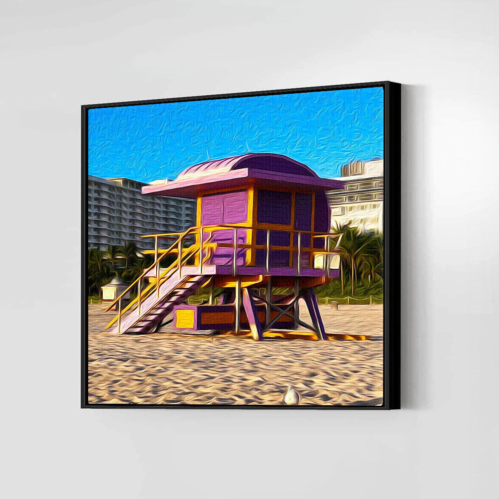 Purple Lifeguard (Miami Beach)