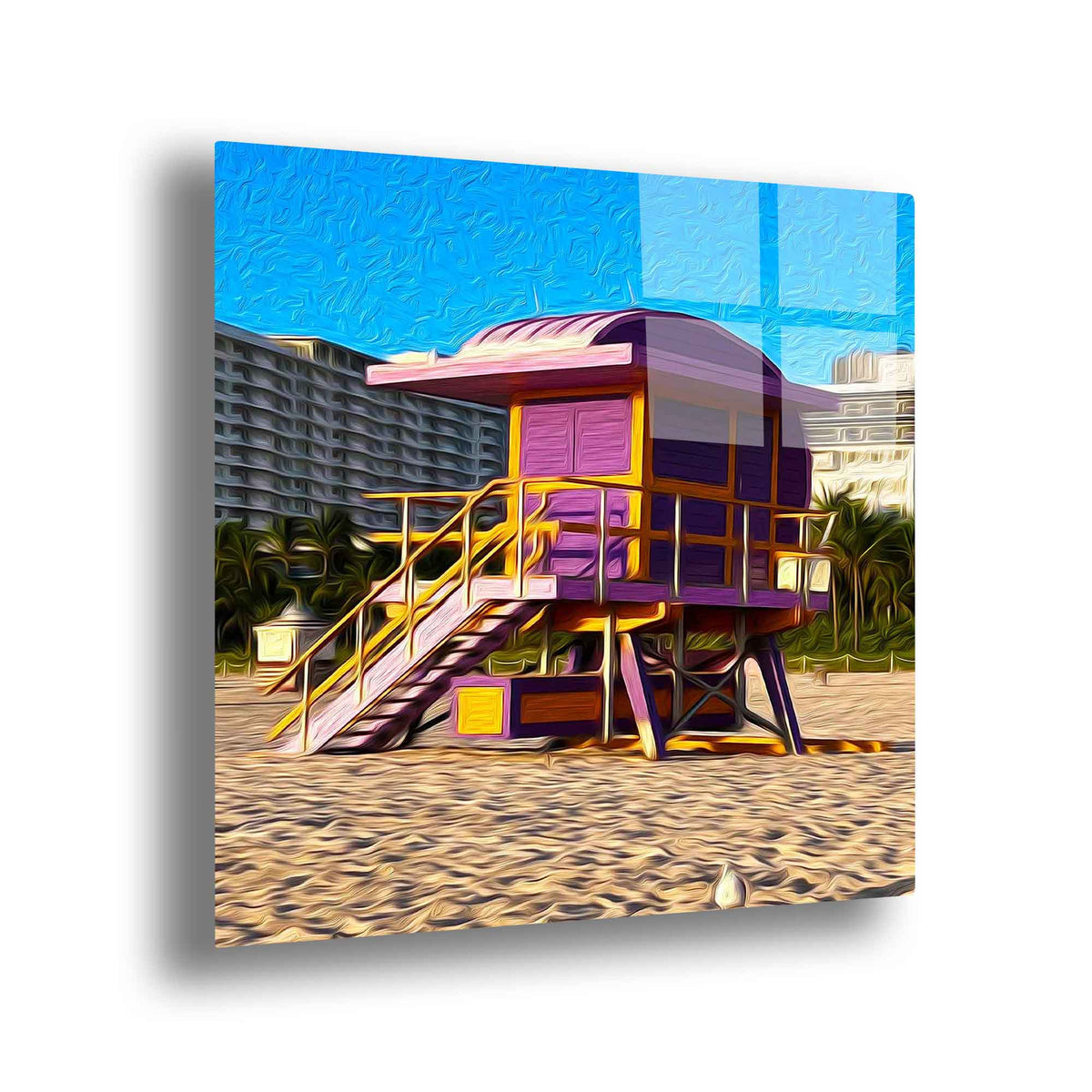 Purple Lifeguard (Miami Beach)