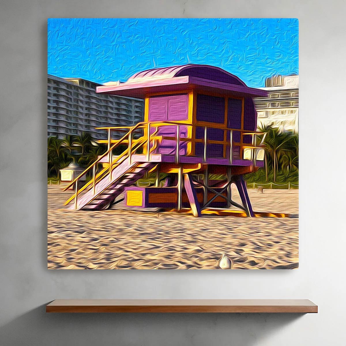 Purple Lifeguard (Miami Beach)