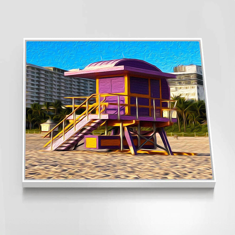 Purple Lifeguard (Miami Beach)