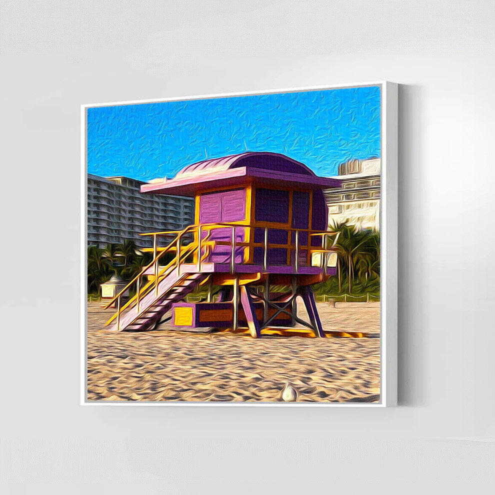 Purple Lifeguard (Miami Beach)