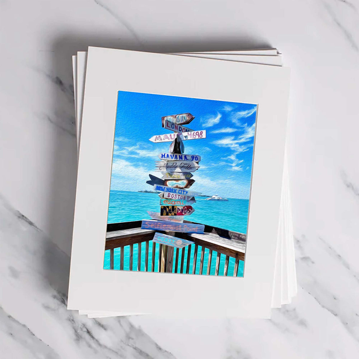 Selfiemost Point Matted Print