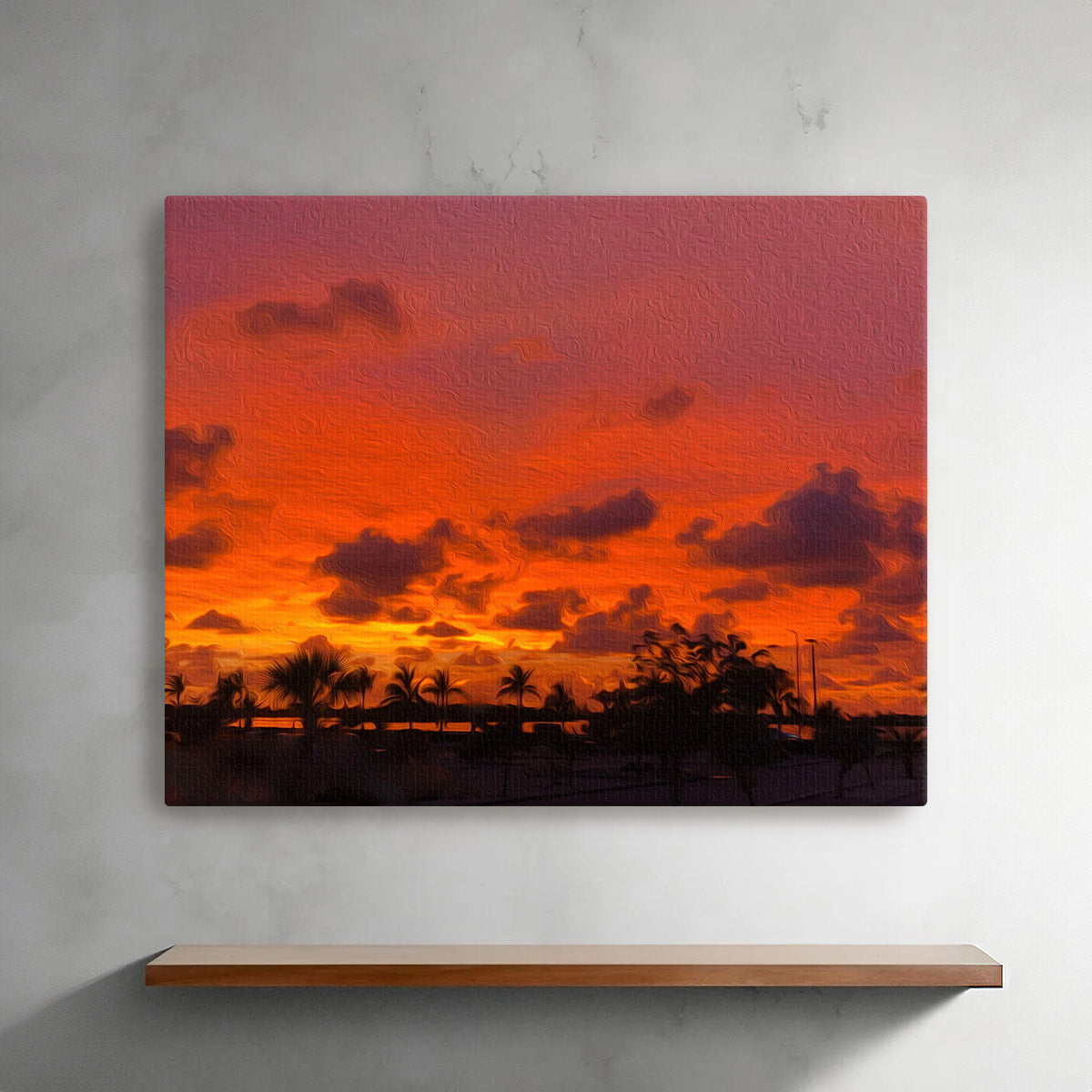 Key West Sunset Art on Canvas – Backyards of Key West Gallery