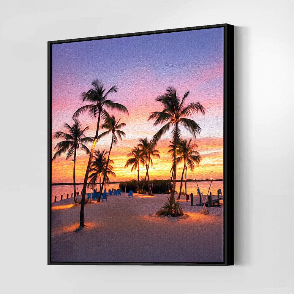 Islamorada Sunset Wall Art Canvas Print | Backyards of Key West