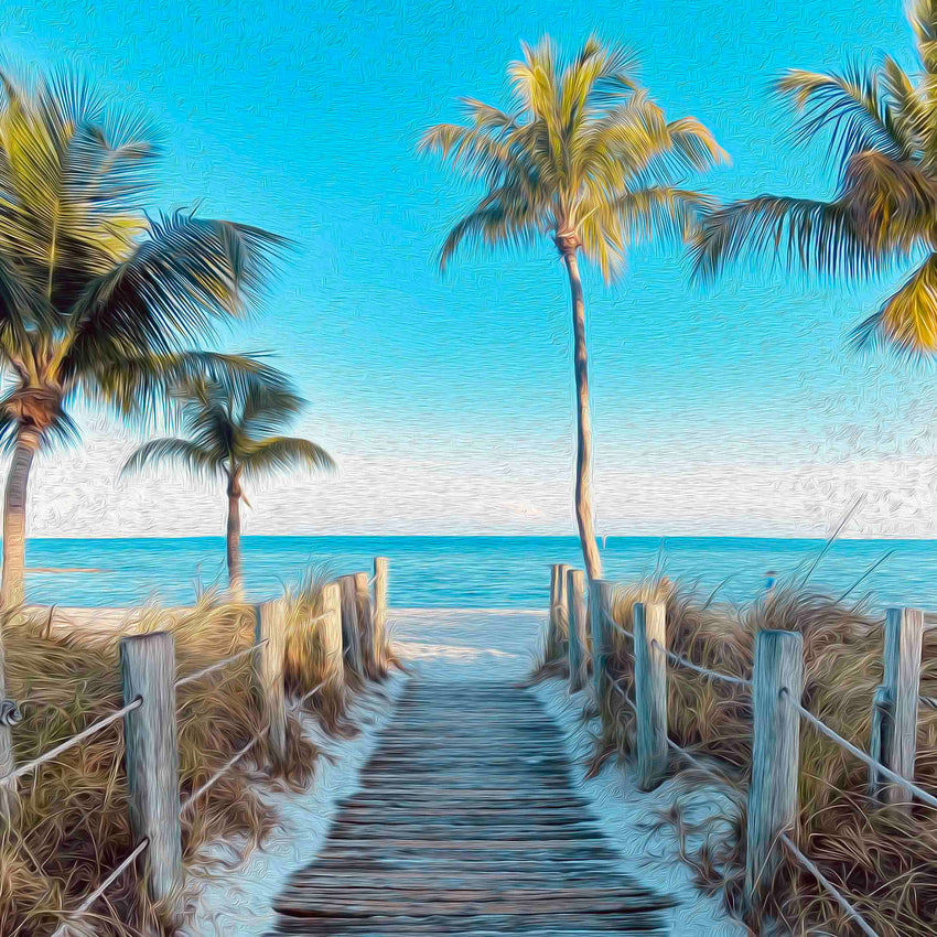 Beach Bum original Key West artwork