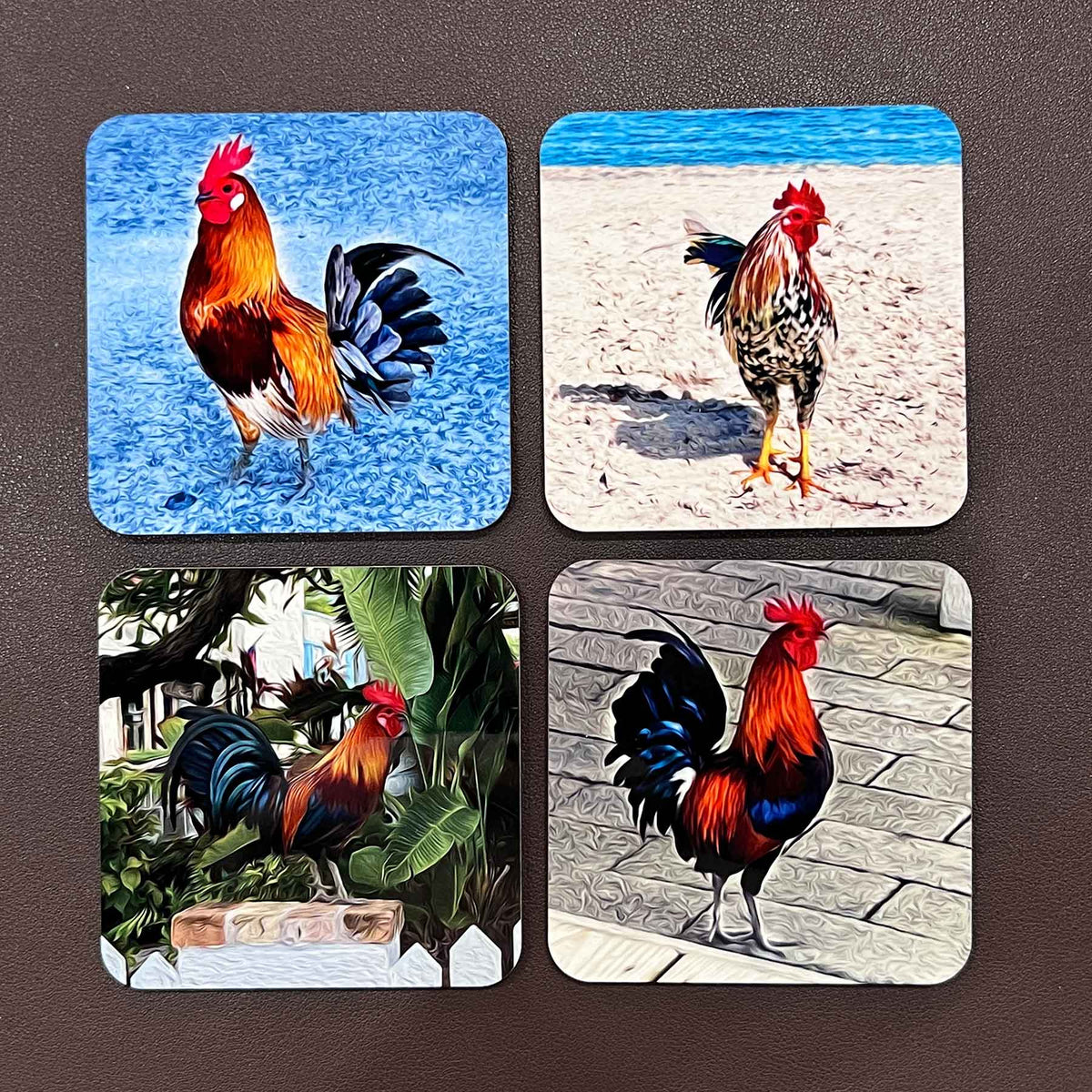 Rooster Coasters (Set of 4)