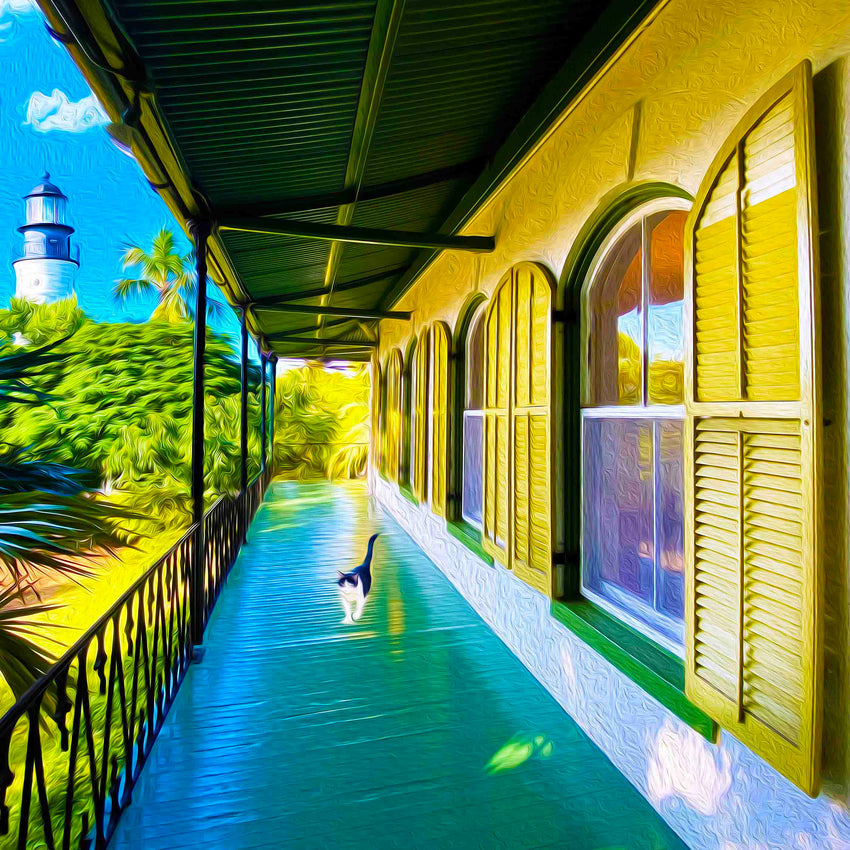 The Lighthouse original Key West artwork
