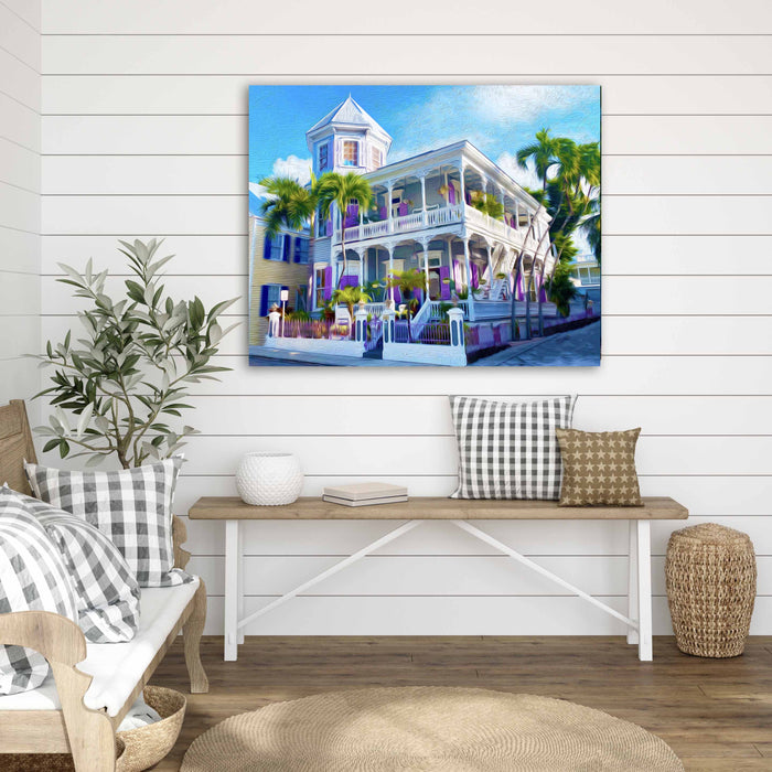 The Artist House canvas print | A Backyards of Key West Art Gallery ...